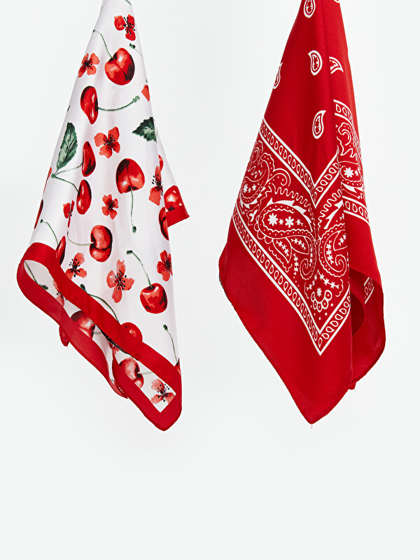 LCW ACCESSORIES Baskılı Kadın Bandana 2'li