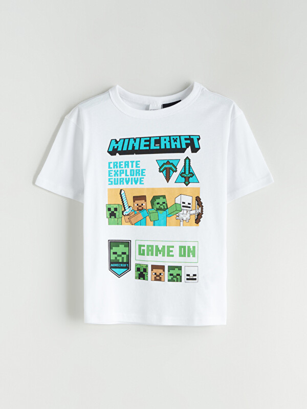 LCW Kids minecraft принтті ұлдарға арналған футболка