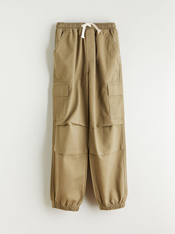 LCW Kids Elasticated Waist Boys' Cargo Jogger Pants