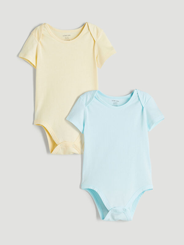LCW baby Basic Erkek Bebek Çıtçıtlı Body 2'li