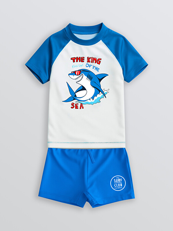 LCW Kids Boy White Swimwear Set
