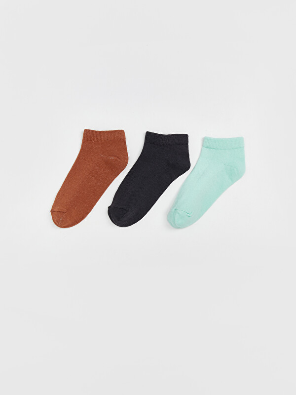 LCW ECO Basic Kız Çocuk Patik Çorap 3'lü