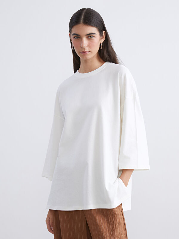 LCW Modest Bisiklet Yaka Kadın Tunik