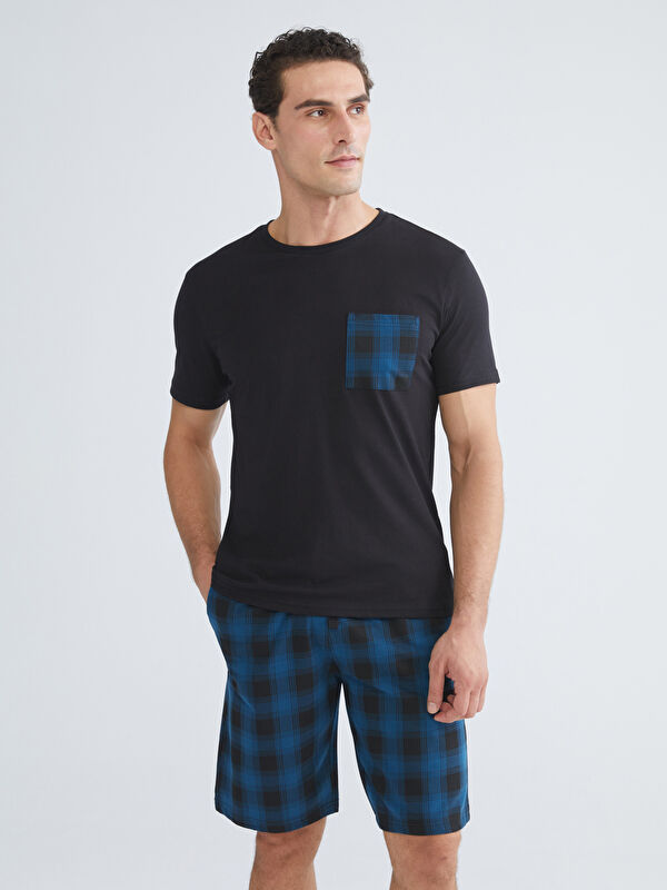 LC WAIKIKI Standart Kalıp Ekose Erkek Pijama Alt Şort