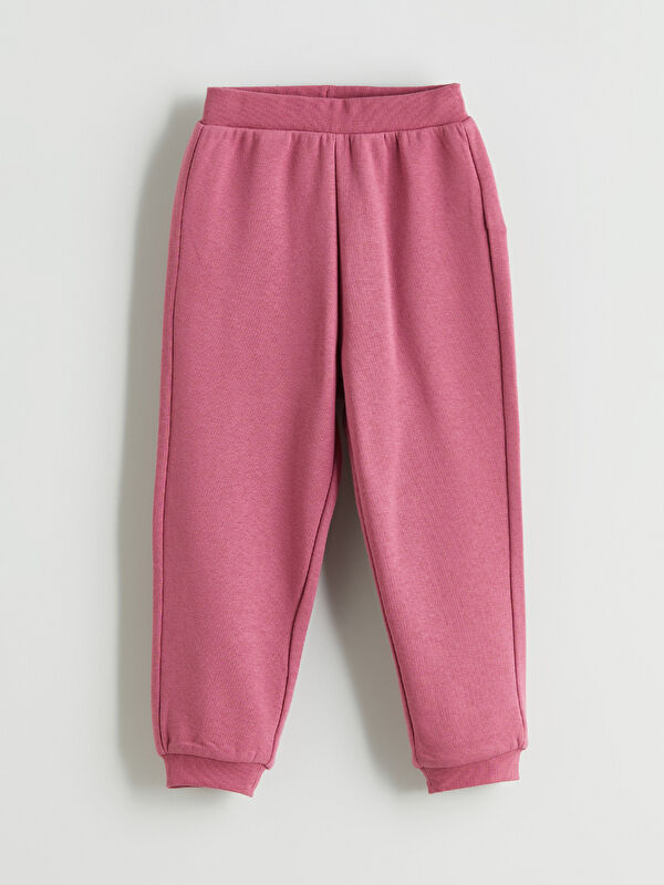 LCW Kids Elasticated Waist Basic Girls' Sweatpants