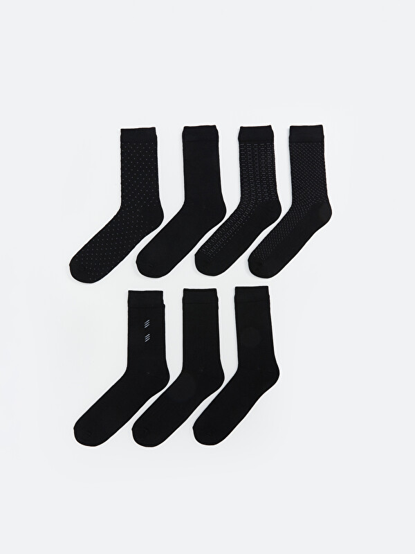 LCW ACCESSORIES Patterned Men's Ankle Socks 7 Pack
