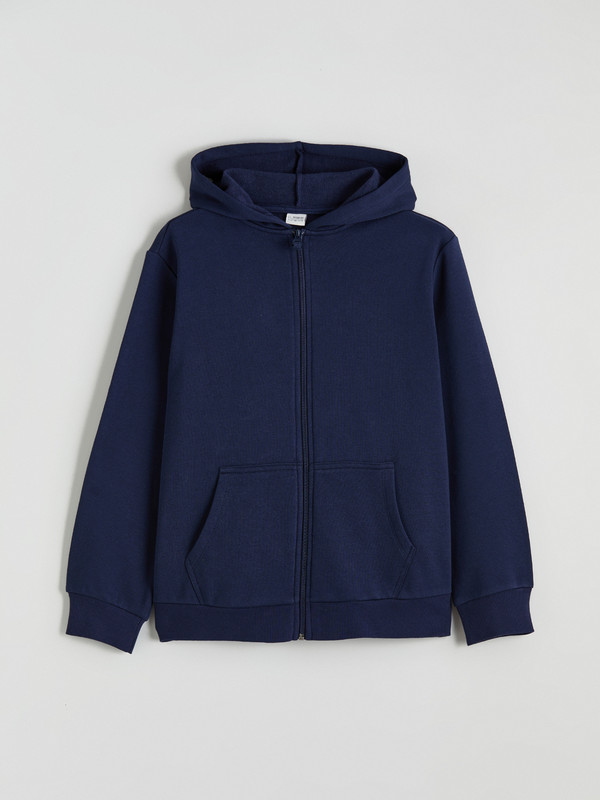 LCW Kids Kapüşonlu Basic Uzun Kollu Kız Çocuk Fermuarlı Sweatshirt