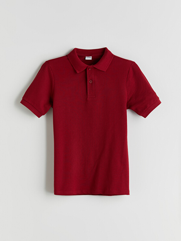 LCW Kids Polo Yaka Kısa Kollu Basic Erkek Çocuk Tişört