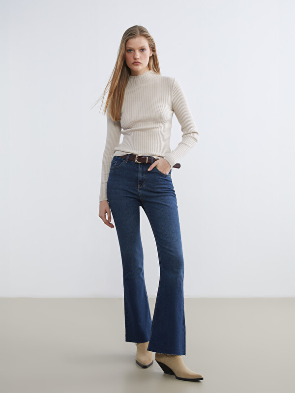 LCW Jeans Mars Flare Kadın Jean Pantolon
