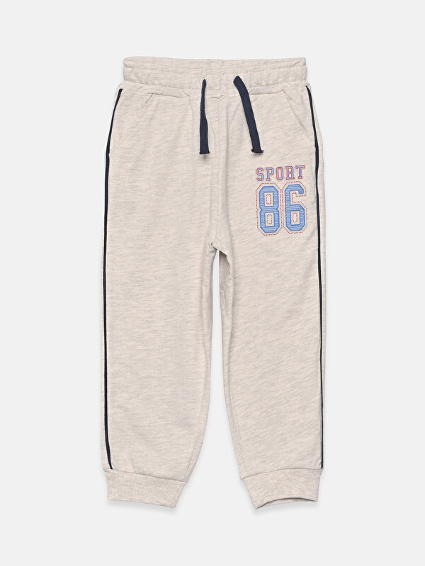 LCW Kids Pantalon de survêtement épais pour bébé garçon à taille élastiquée