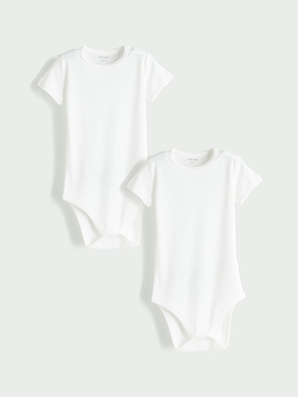 LCW baby Kız Bebek Çıtçıtlı Body 2'li
