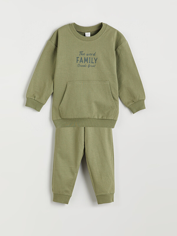 LCW Kids Basic Boys' Sweatshirt and Sweatpants 2 Pack