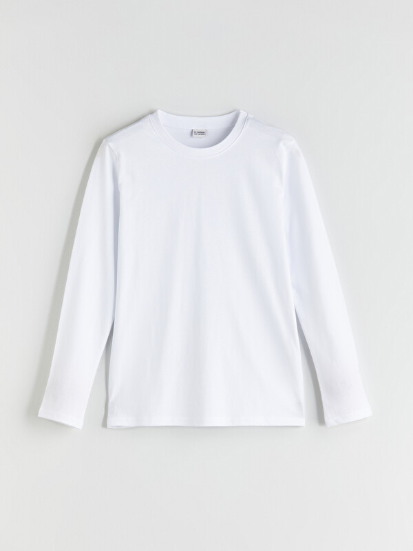 LCW Kids Crew Neck Long Sleeve Basic Boys' T-Shirt