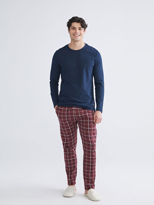 LC WAIKIKI Standart Kalıp Ekose Erkek Pijama Alt