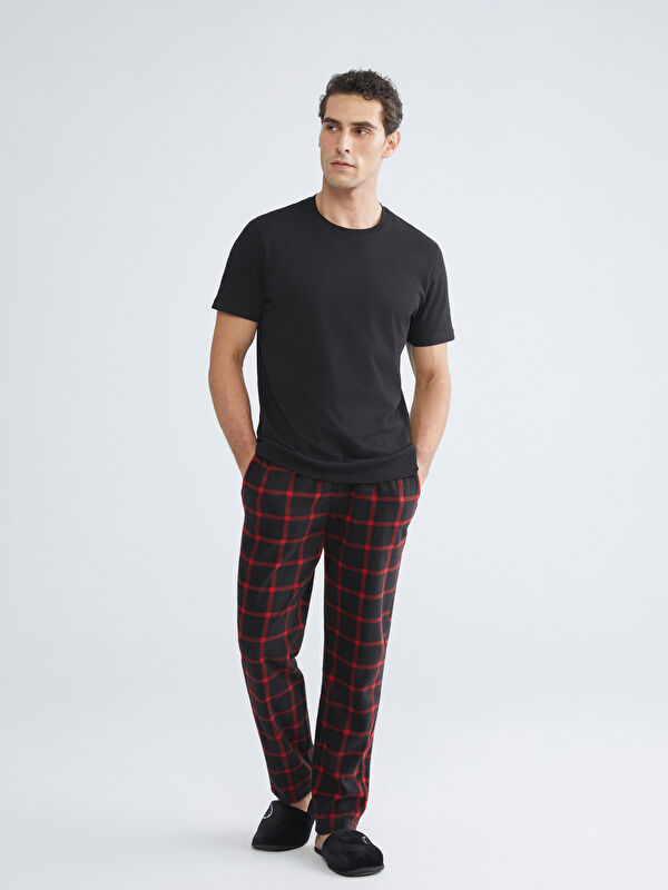 LC WAIKIKI Standart Kalıp Ekose Erkek Pijama Alt