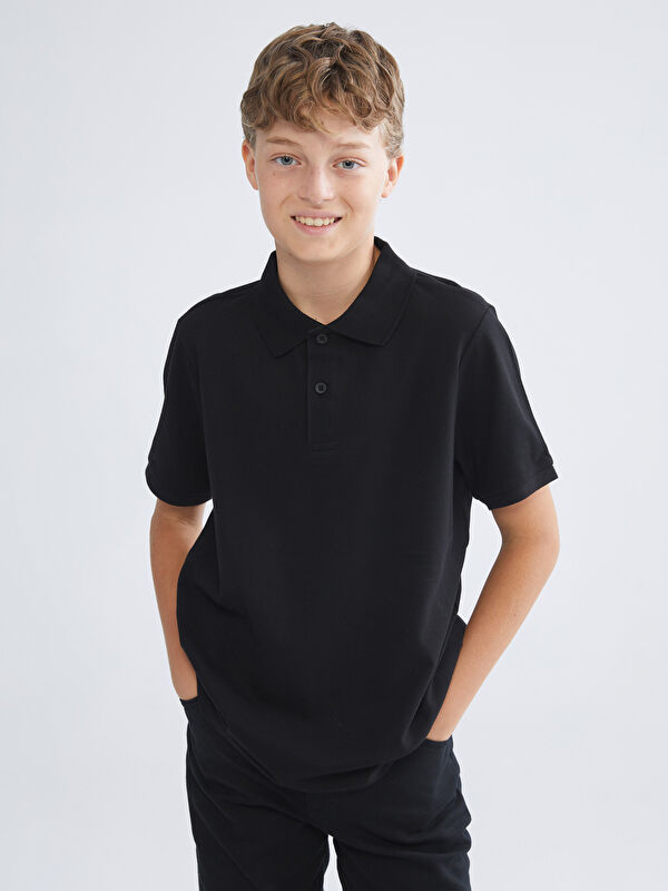 LCW Kids Polo Yaka Erkek Çocuk Tişört