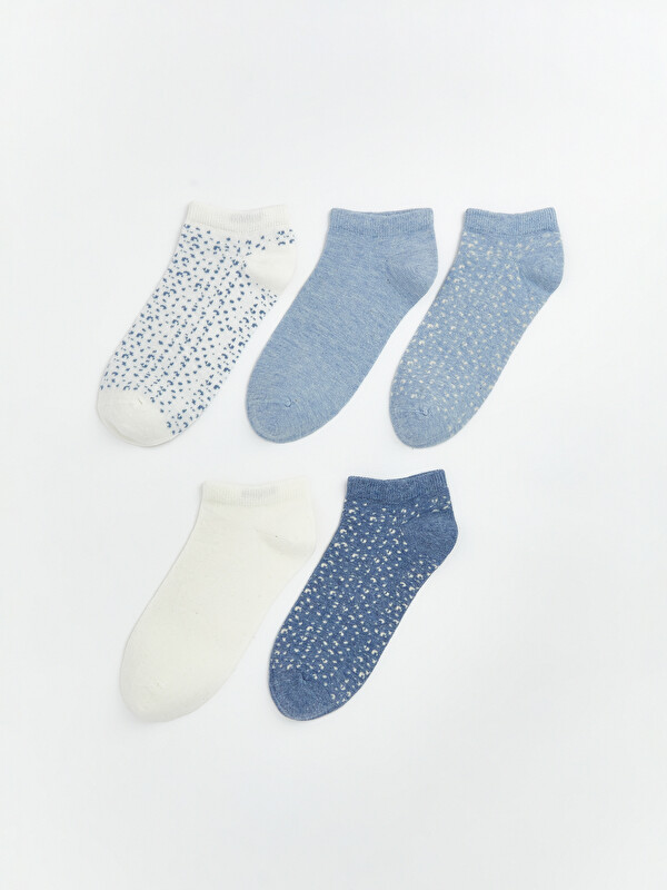 LCW DREAM Patterned Women's Trainer Socks 5 Pack