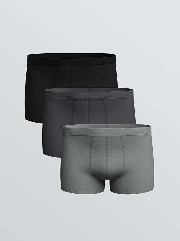 LC WAIKIKI Rahat Kalıp Pamuklu Esnek Erkek Boxer 3'lü