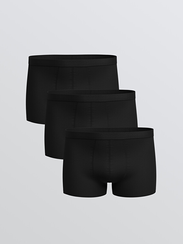 LC WAIKIKI Lot de 3 Caleçons Boxers en Coton Extensible Coupe Décontractée pour Hommes
