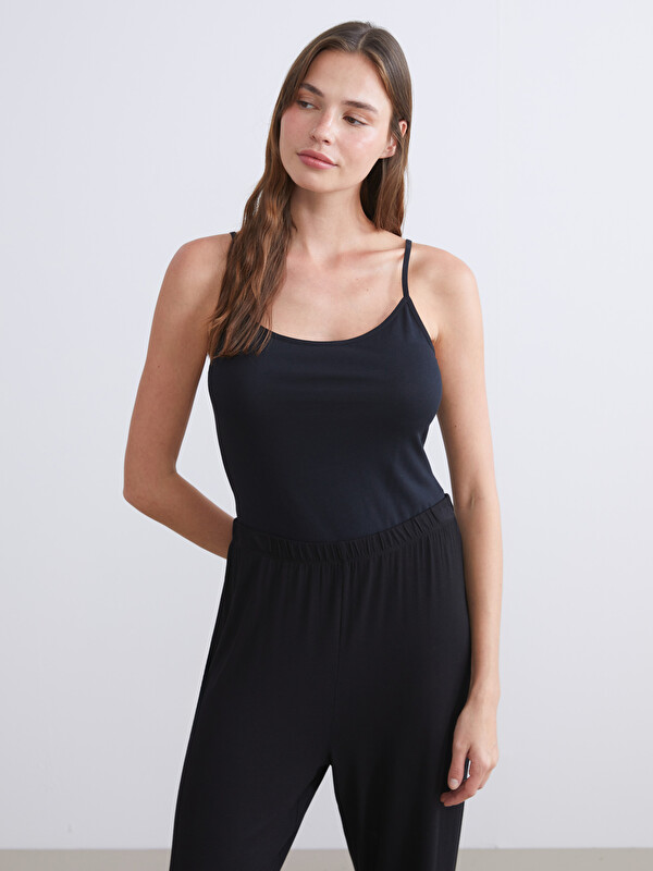 LCW DREAM U Yaka İp Askılı Kadın Bodysuit