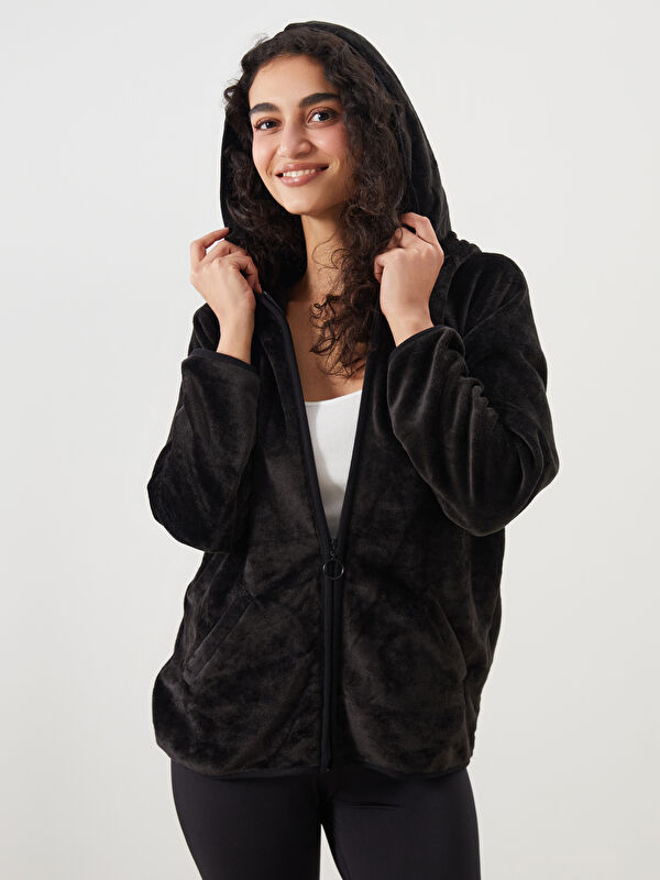 LCW DREAM Hooded Plush Women's Pyjama Top