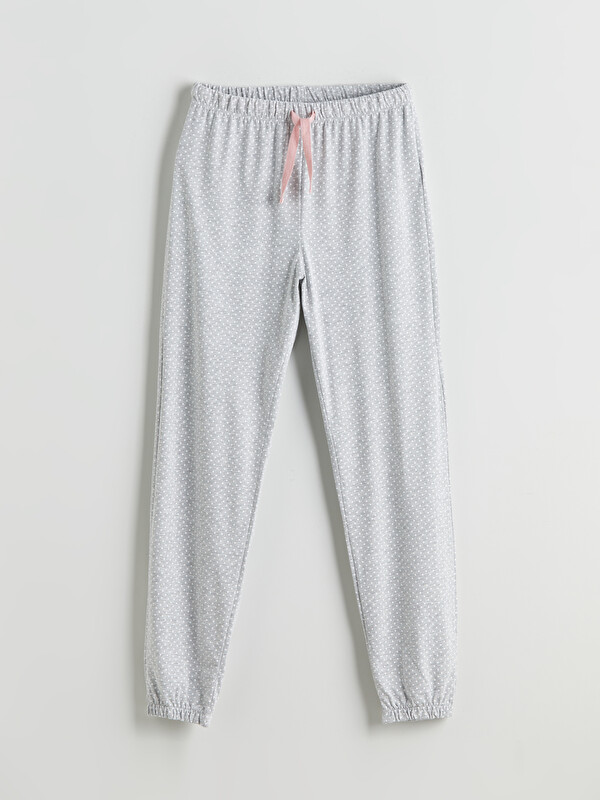 LCW DREAM Beli Lastikli Puantiyeli Kadın Jogger Pijama Altı