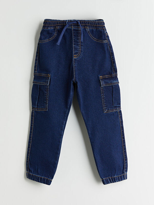 LCW Kids Beli Lastikli Erkek Çocuk Jogger Jean Pantolon