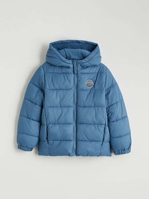 LCW Kids Kapüşonlu Polar Astarlı Erkek Çocuk Şişme Mont