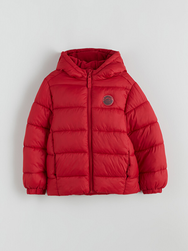 LCW Kids Kapüşonlu Polar Astarlı Erkek Çocuk Şişme Mont