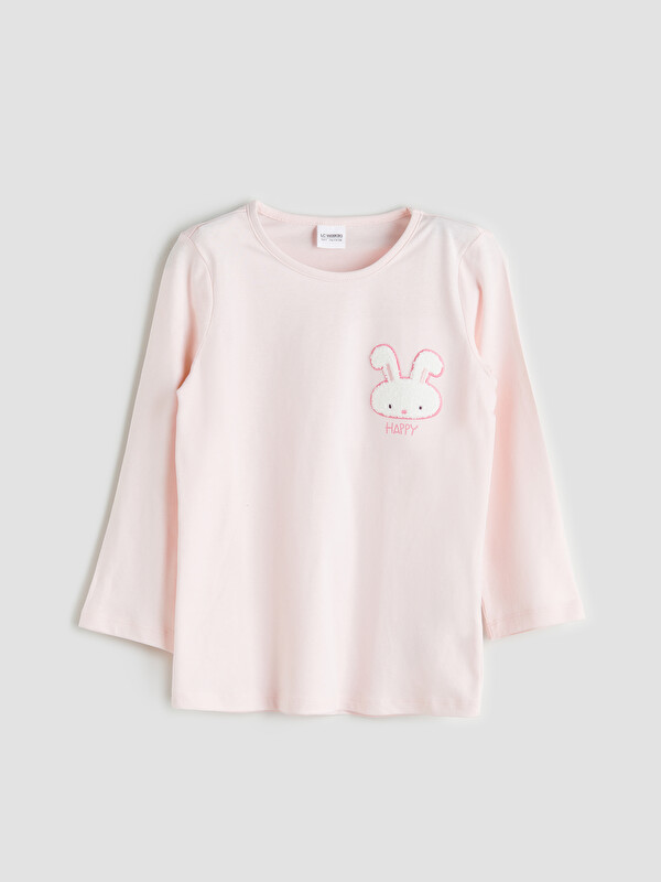 LCW Kids Bisiklet Yaka Kız Çocuk Pijama Üst