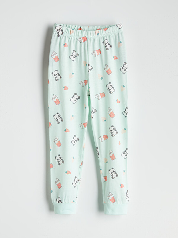 LCW Kids Beli Lastikli Kız Çocuk Pijama Alt