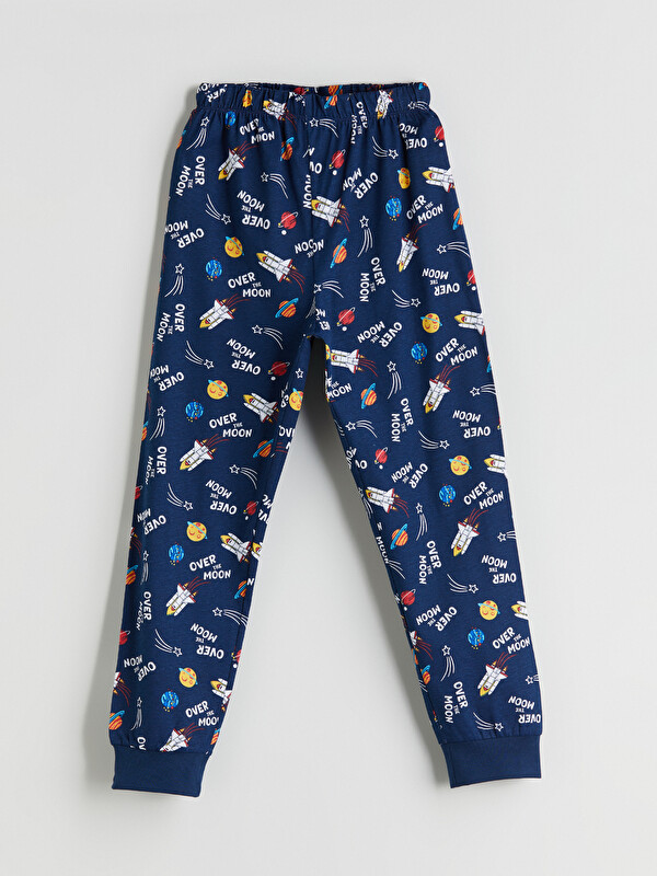 LCW Kids Beli Lastikli Desenli Erkek Çocuk Pijama Altı