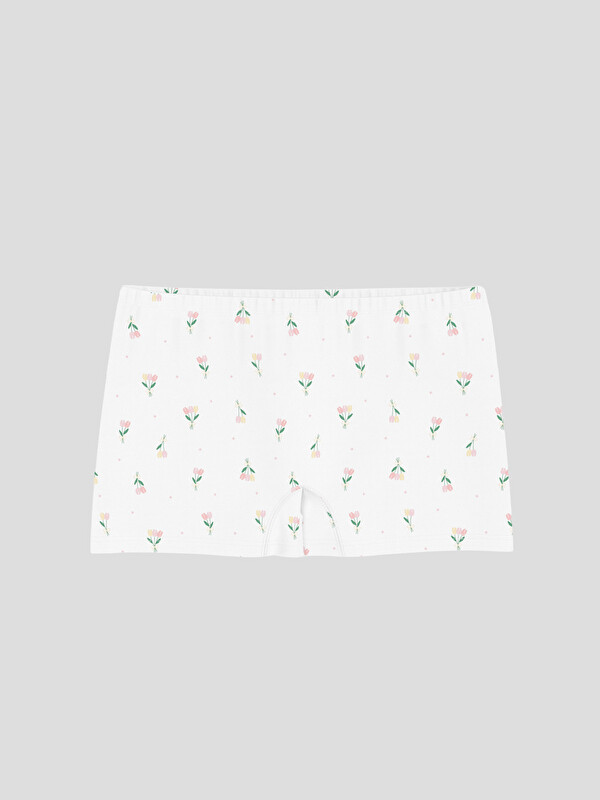 LCW Kids Çiçek Baskılı Kız Çocuk Boxer