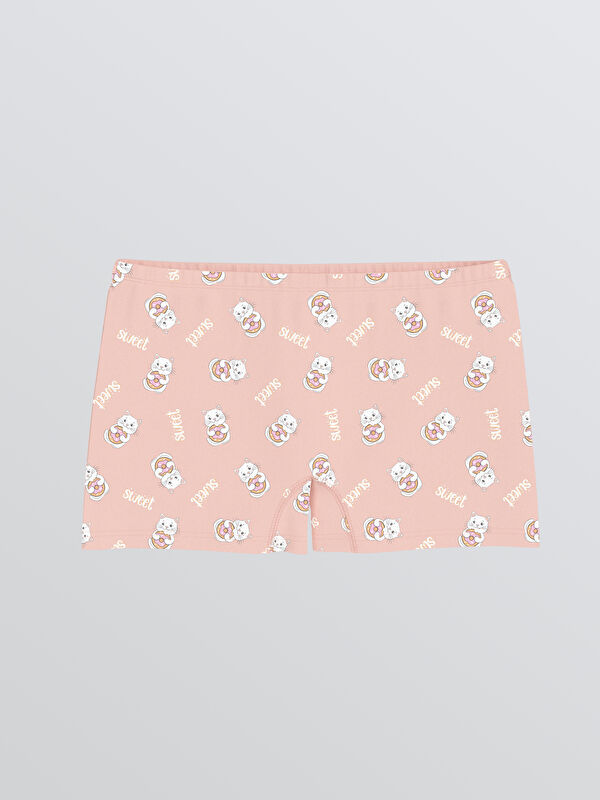 LCW Kids Baskılı Kız Çocuk Boxer