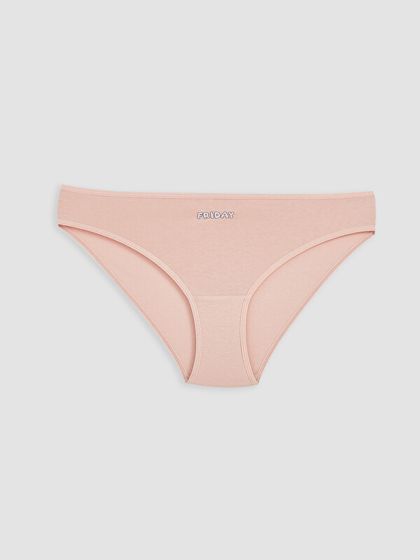 LCW Young Yazı Baskılı Bikini Külot