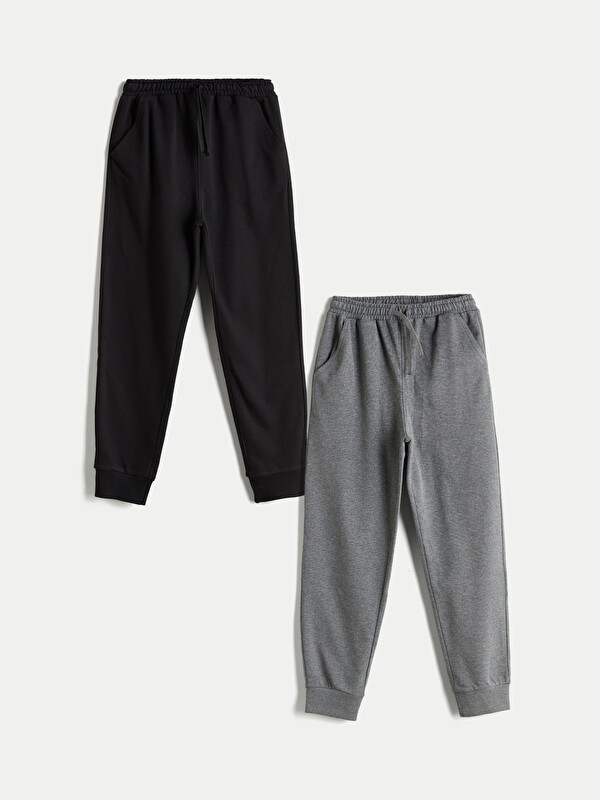 LCW Kids Beli Lastikli Erkek Çocuk Jogger Eşofman Alt 2'li