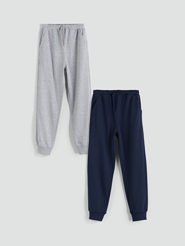 LCW Kids Beli Lastikli Erkek Çocuk Jogger Eşofman Alt 2'li