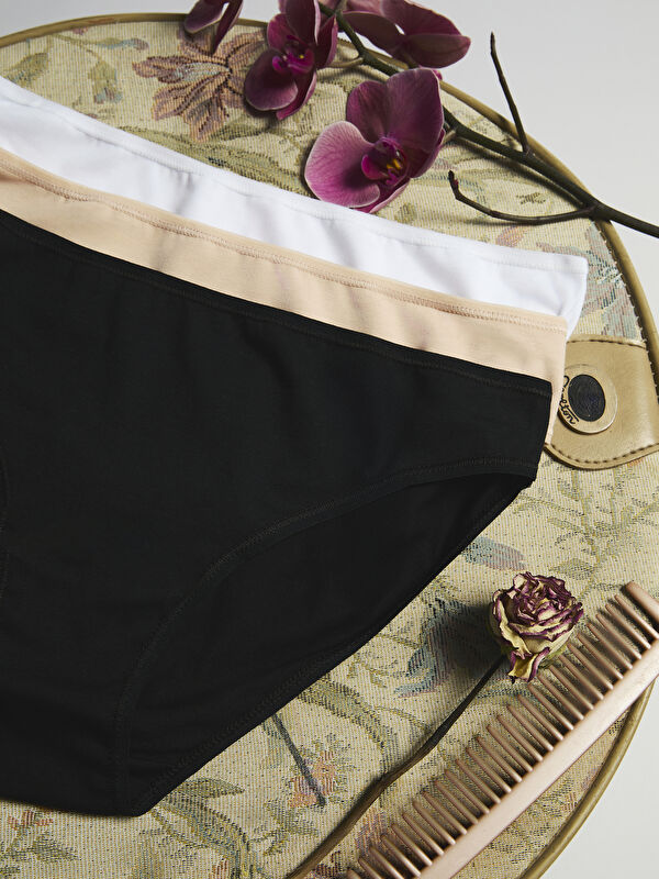 LCW DREAM Plain Bikini Knickers 3-pack