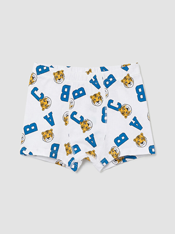 LCW Kids Beli Lastikli Baskılı Erkek Çocuk Boxer