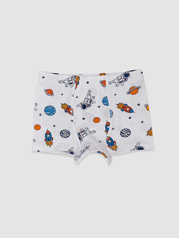 LCW Kids Beli Lastikli Baskılı Erkek Çocuk Boxer