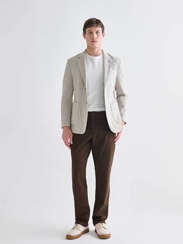 LCWAIKIKI Classic Pantalon Chino en Gabardine Ajustement Standard pour Hommes
