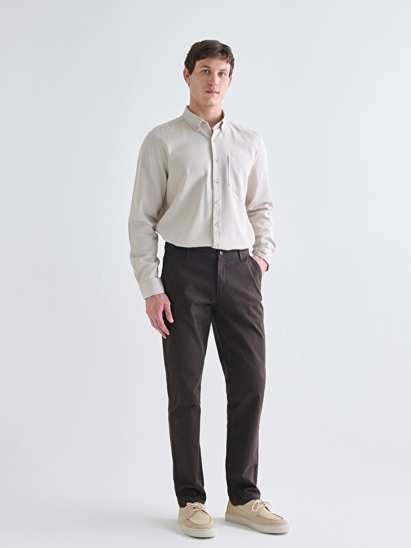 LCWAIKIKI Classic Standart Kalıp Gabardin Erkek Chino Pantolon