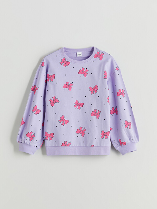 LCW Kids Bisiklet Yaka Kız Çocuk Pijama Üst
