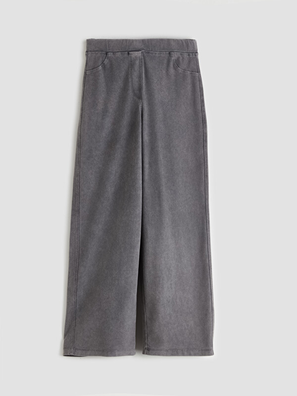 LCW Kids Basic Geniş Paça Kız Çocuk Eşofman Altı
