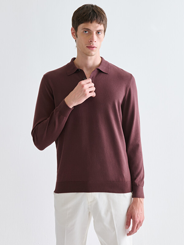 LCWAIKIKI Classic Polo Yaka Erkek Triko Kazak