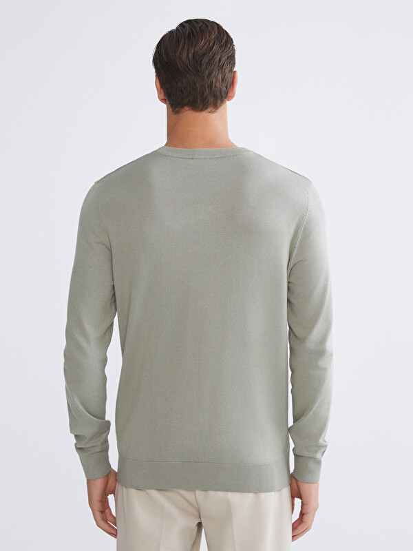 LCWAIKIKI Classic Crew Neck Long Sleeve Men's Tricot Sweater