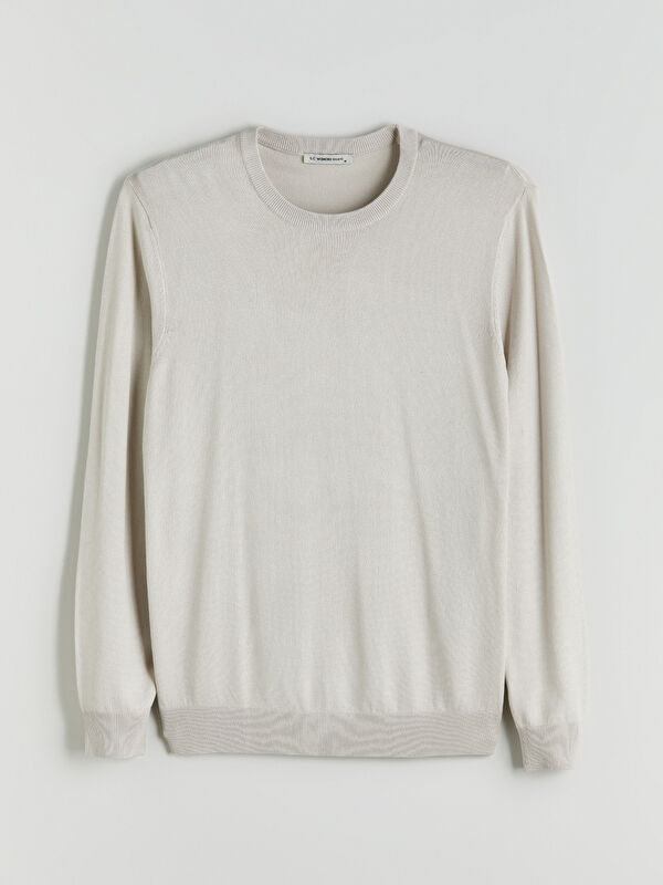LCWAIKIKI Classic Crew Neck Long Sleeve Men's Tricot Sweater