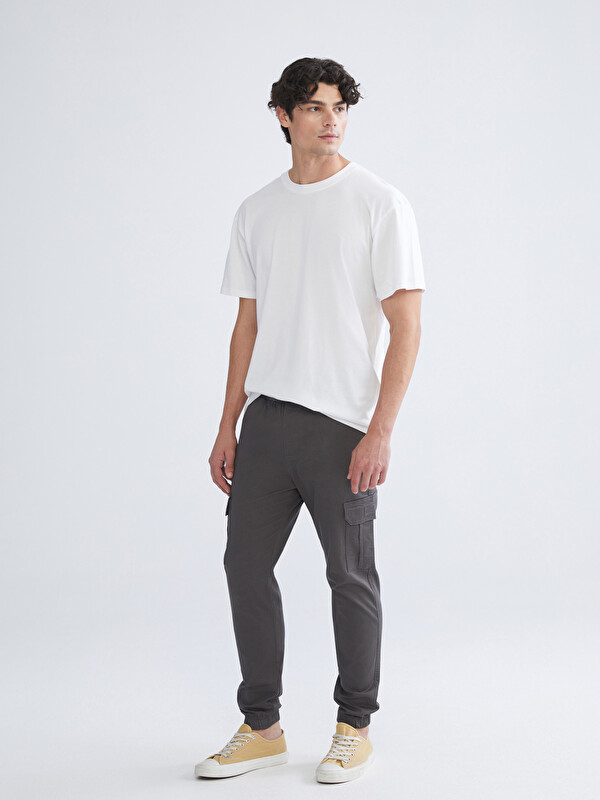 XSIDE Standart Kalıp Gabardin Erkek Kargo Pantolon