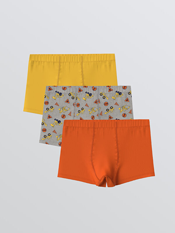 LCW Kids Baskılı Erkek Çocuk Boxer 3'lü