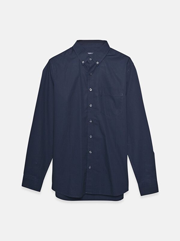 LCWAIKIKI Classic Regular Fit Long Sleeve Poplin Men's Shirt